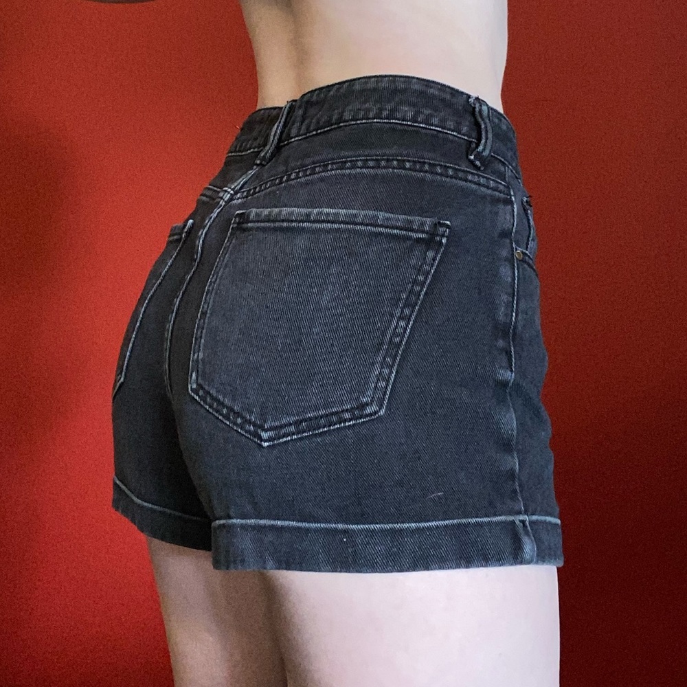 Black high waisted shorts